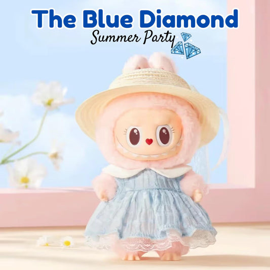THE MONSTERS - The Blue Diamond Summer Party Vinyl Plush Doll Pendant