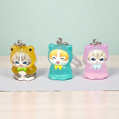 Raincoat Cat Keychain
