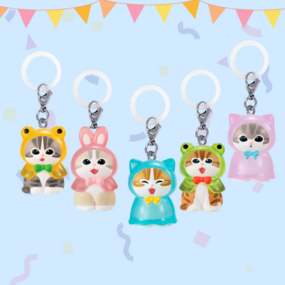 Raincoat Cat Keychain